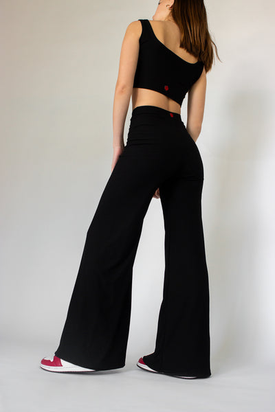 The Rib Pants Black